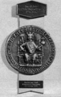 German bronze medallion