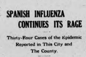 Coronavirus: Reminder of 1918 Flu Epidemic in Union Mills