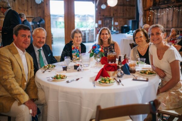 Dinner at the 225th anniversary celebration.