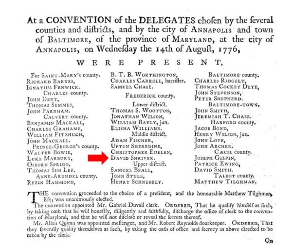 Record of Proceedings for the Maryland Constitutional Convention, August 14, 1776.